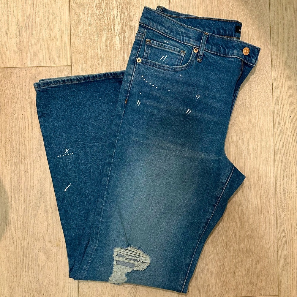 Express paint splatter jeans